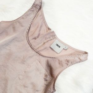 ASOS Tan Satin Tank Top Blouse Size 2